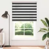 Zebrafüggönnyel fekete szövetszélesség 140,9 cm poliészter