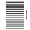 Zebrafüggönnyel fekete szövetszélesség 140,9 cm poliészter