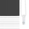 Zebrafüggönnyel fekete szövetszélesség 140,9 cm poliészter