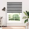 Zebrafüggönnyel fekete szövetszélesség 155,9 cm poliészter