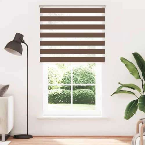 Zebrafüggönnyel barna szövetszélesség 125,9 cm poliészter