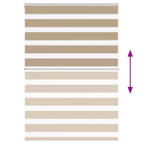 Zebrafüggönnyel homokbarna szövetszélesség 90,9 cm poliészter