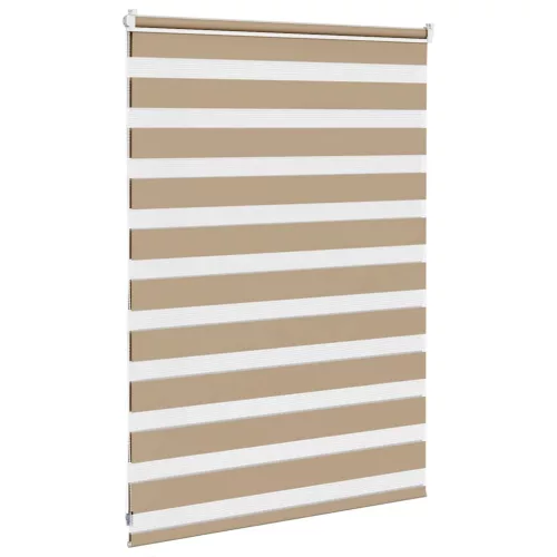Zebrafüggönnyel homokbarna szövetszélesség 100,9 cm poliészter