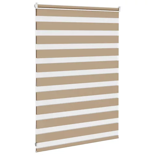 Zebrafüggönnyel homokbarna szövetszélesség 110,9 cm poliészter