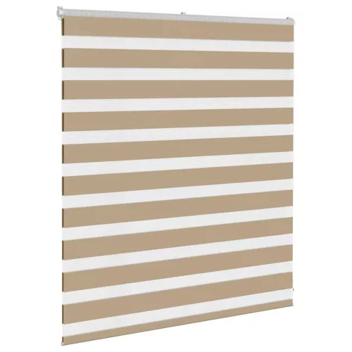 Zebrafüggönnyel homokbarna szövetszélesség 125,9 cm poliészter