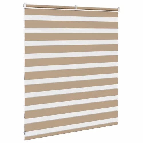 Zebrafüggönnyel homokbarna szövetszélesség 125,9 cm poliészter
