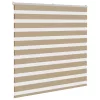 Zebrafüggönnyel homokbarna szövetszélesség 140,9 cm poliészter