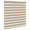 Zebrafüggönnyel homokbarna szövetszélesség 145,9 cm poliészter