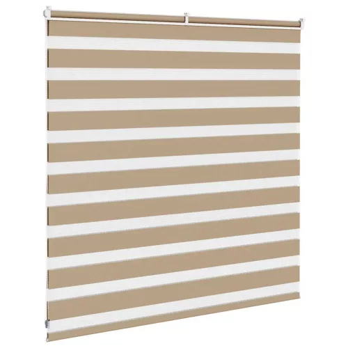 Zebrafüggönnyel homokbarna szövetszélesség 145,9 cm poliészter