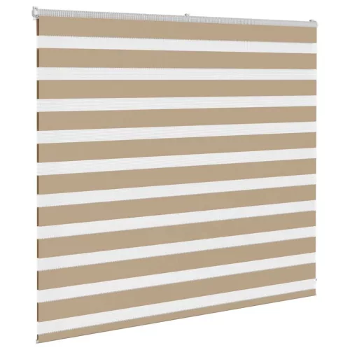 Zebrafüggönnyel homokbarna szövetszélesség 155,9 cm poliészter