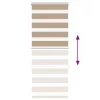 Zebrafüggönnyel homokbarna szövetszélesség 55,9 cm poliészter
