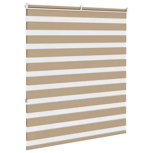 Zebrafüggönnyel homokbarna szövetszélesség 120,9 cm poliészter