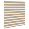 Zebrafüggönnyel homokbarna szövetszélesség 135,9 cm poliészter