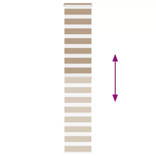 Zebrafüggönnyel homokbarna szövetszélesség 35,9 cm poliészter