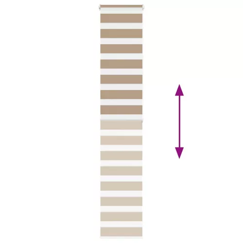 Zebrafüggönnyel homokbarna szövetszélesség 40,9 cm poliészter