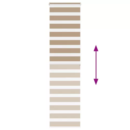 Zebrafüggönnyel homokbarna szövetszélesség 60,9 cm poliészter