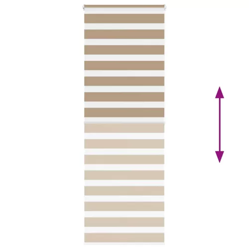 Zebrafüggönnyel homokbarna szövetszélesség 75,9 cm poliészter