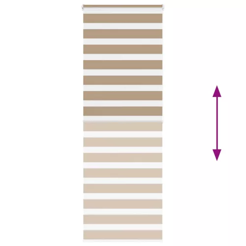 Zebrafüggönnyel homokbarna szövetszélesség 85,9 cm poliészter