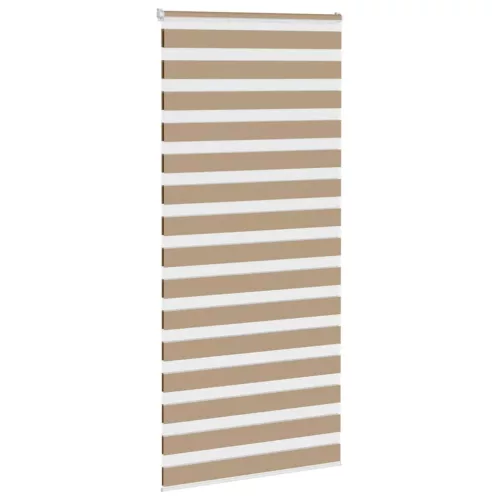 Zebrafüggönnyel homokbarna szövetszélesség 100,9 cm poliészter