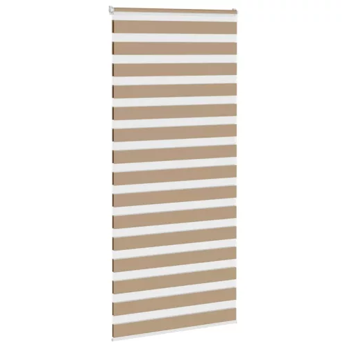 Zebrafüggönnyel homokbarna szövetszélesség 105,9 cm poliészter