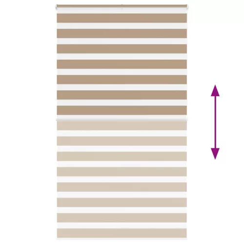 Zebrafüggönnyel homokbarna szövetszélesség 115,9 cm poliészter