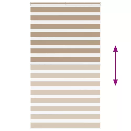Zebrafüggönnyel homokbarna szövetszélesség 120,9 cm poliészter
