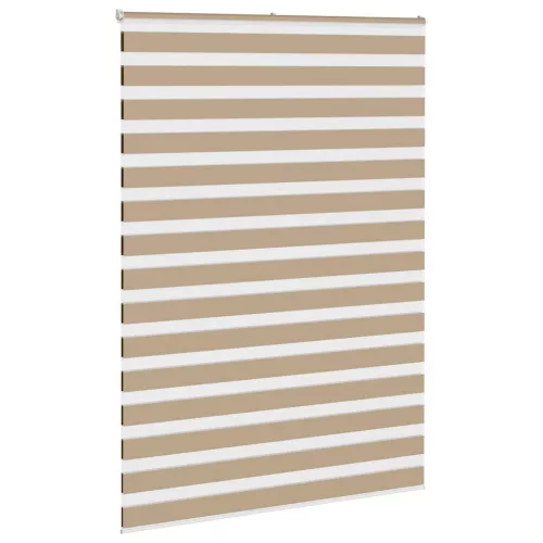 Zebrafüggönnyel homokbarna szövetszélesség 155,9 cm poliészter