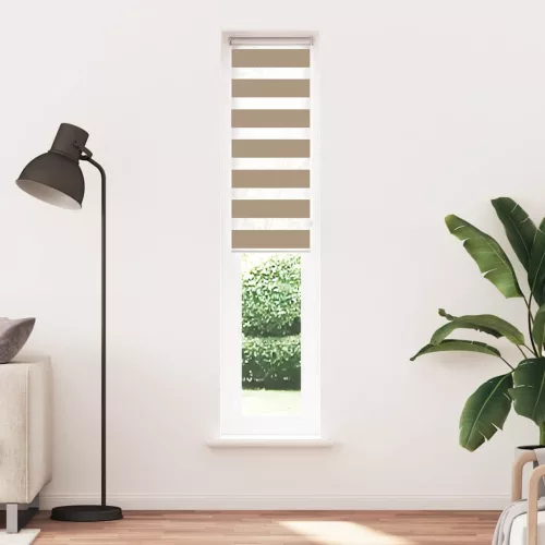 Zebrafüggönnyel homokbarna szövetszélesség 40,9 cm poliészter