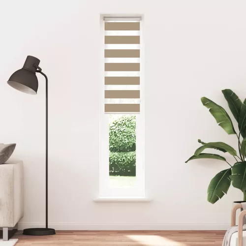 Zebrafüggönnyel homokbarna szövetszélesség 45,9 cm poliészter