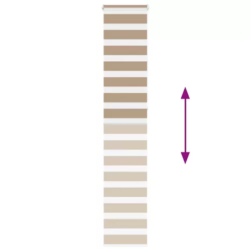 Zebrafüggönnyel homokbarna szövetszélesség 45,9 cm poliészter