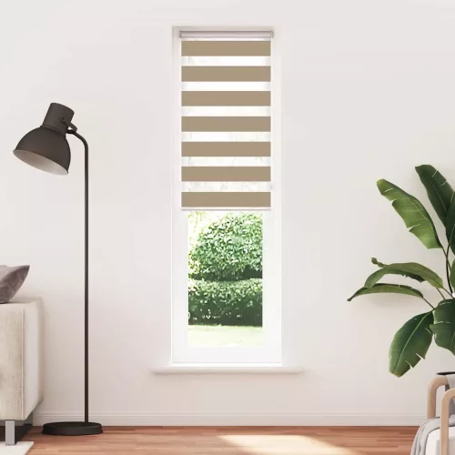 Zebrafüggönnyel homokbarna szövetszélesség 60,9 cm poliészter