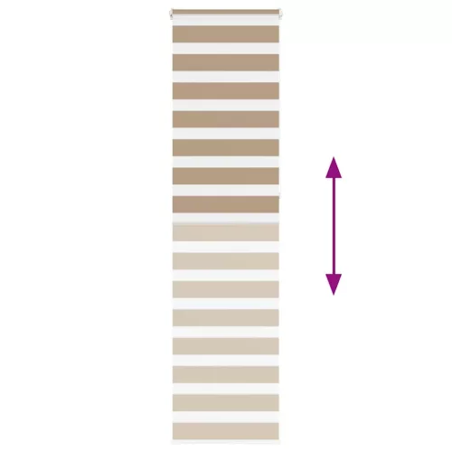 Zebrafüggönnyel homokbarna szövetszélesség 60,9 cm poliészter