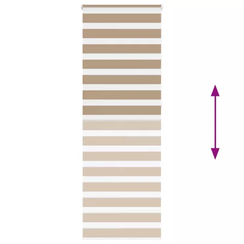 Zebrafüggönnyel homokbarna szövetszélesség 65,9 cm poliészter