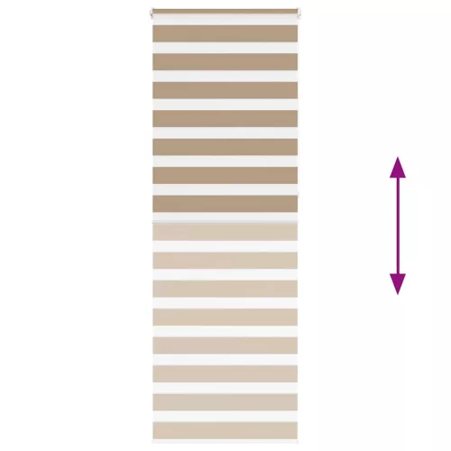 Zebrafüggönnyel homokbarna szövetszélesség 80,9 cm poliészter