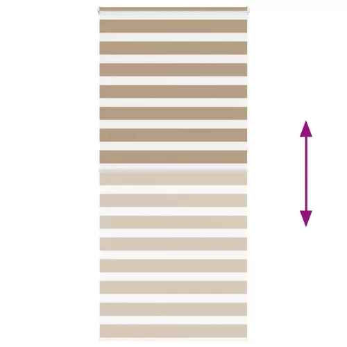 Zebrafüggönnyel homokbarna szövetszélesség 100,9 cm poliészter