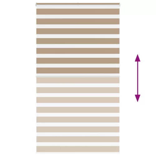 Zebrafüggönnyel homokbarna szövetszélesség 120,9 cm poliészter