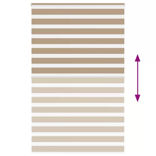 Zebrafüggönnyel homokbarna szövetszélesség 140,9 cm poliészter
