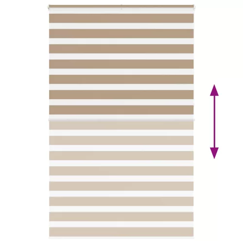 Zebrafüggönnyel homokbarna szövetszélesség 145,9 cm poliészter
