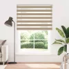 Zebrafüggönnyel homokbarna szövetszélesség 150,9 cm poliészter