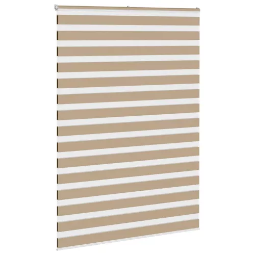 Zebrafüggönnyel homokbarna szövetszélesség 155,9 cm poliészter