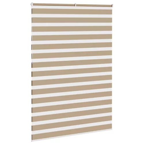 Zebrafüggönnyel homokbarna szövetszélesség 155,9 cm poliészter