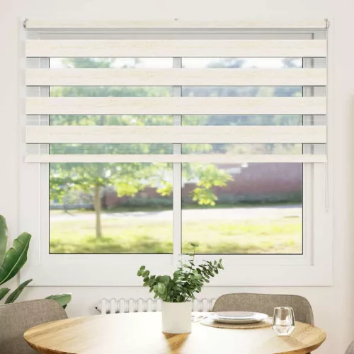 Zebrafüggönnyel márványbézs szövetszélesség 150,9 cm poliészter