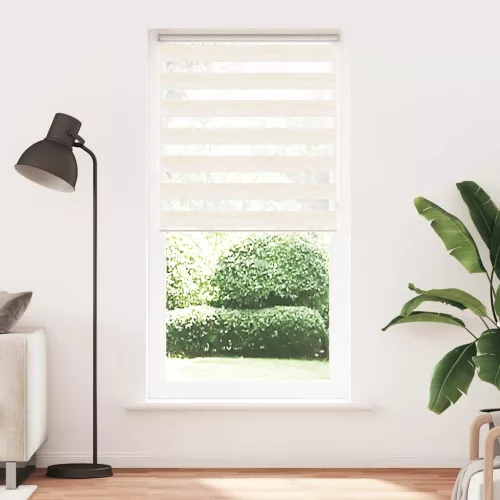 Zebrafüggönnyel márványbézs szövetszélesség 105,9 cm poliészter
