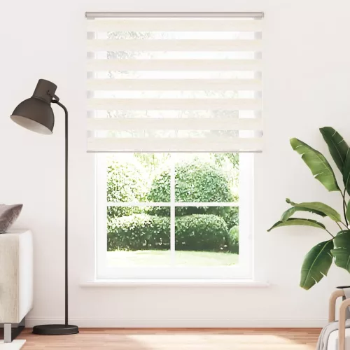 Zebrafüggönnyel márványbézs szövetszélesség 135,9 cm poliészter
