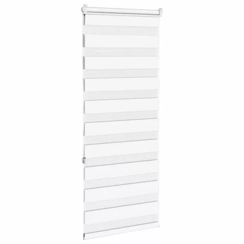 Zebrafüggönnyel fehér szövetszélesség 60,9 cm poliészter