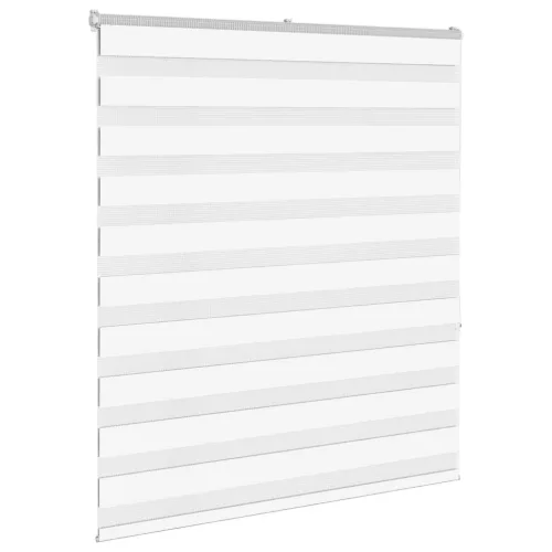 Zebrafüggönnyel fehér szövetszélesség 125,9 cm poliészter