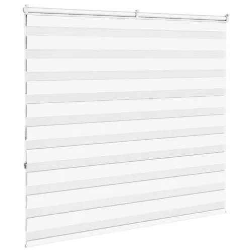 Zebrafüggönnyel fehér szövetszélesség 160,9 cm poliészter