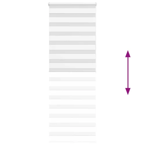 Zebrafüggönnyel fehér szövetszélesség 65,9 cm poliészter