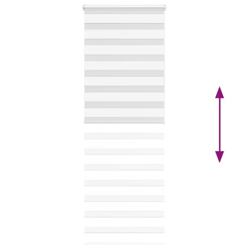 Zebrafüggönnyel fehér szövetszélesség 75,9 cm poliészter