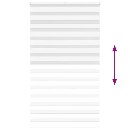 Zebrafüggönnyel fehér szövetszélesség 115,9 cm poliészter